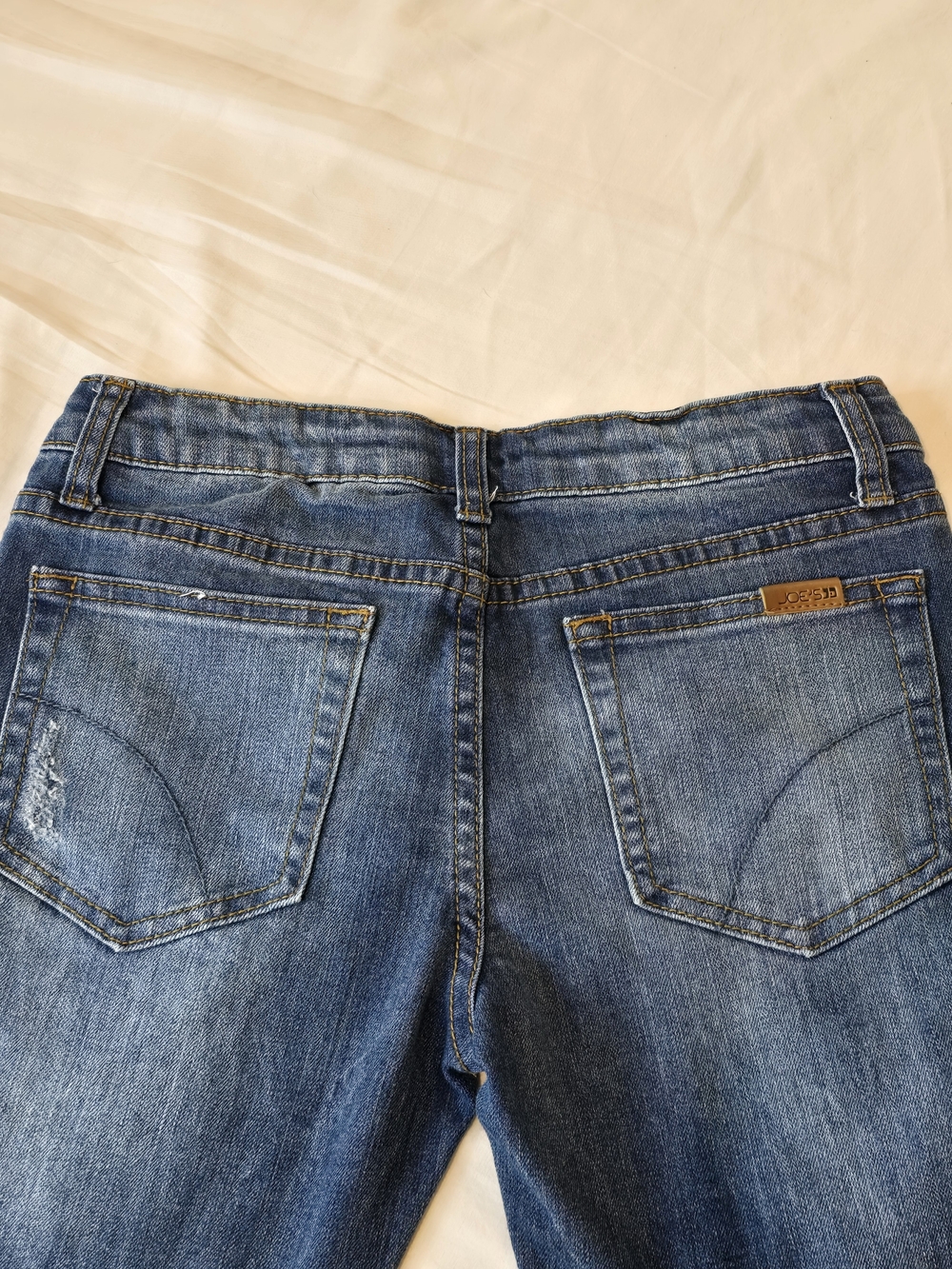 Joe's Jeans Girls Medium Blue Distressed Denim Pants. Size 12 - Picture 4 of 7